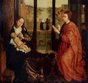 Rogier van der Weyden St Luke Drawing a Portrait of the Virgin Spain oil painting artist